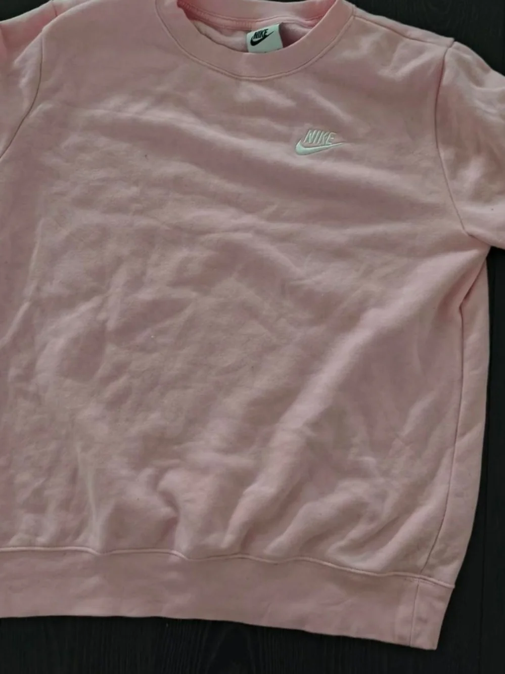 Nike Pink Fleece Joggers with White Swoosh